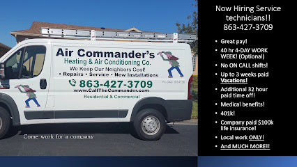 Negocio Air Commander's Heating And Air Conditioning
