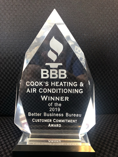 Negocio Cook's Heating And Air Conditioning Llc