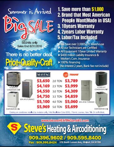 Negocio Steve's Heating And Air Conditioning Repair